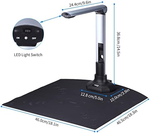 НИЗЫХ Портативен Скенер за документи и книги USB 2.0 Високоскоростен Скенер с led подсветка