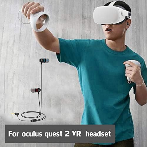 Слушалки Oculus Quest 2 с възможност за избор в прозореца Слушалки за Oculus Quest 2 с шумоизолирующими втулки InEar с 360-градусным