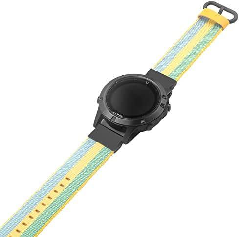 EEOM 22 ММ Быстроразъемный Найлонов Ремък за часа на Garmin Fenix 6X6 Pro Smartwatch Easyfit Гривна Fenix 5X5 Plus 935 S60 Quatix5 (Цвят: синьо размер: 22 мм Fenix 6)